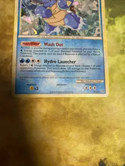 Pokemon TCG Blastoise Unleashed 13/95 Promo Cracked Ice Holo Rare Card Hgss - Image 3