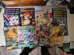 Pokemon 17 Card Jumbo Lot Sealed Snorlax Blaines Charizard x2 SLYVEON x6 Etc! NM - Image 1