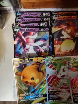 Pokemon 17 Card Jumbo Lot Sealed Snorlax Blaines Charizard x2 SLYVEON x6 Etc! NM - Image 2