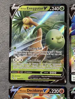 Pokemon Cards V Lot Rare Holo Drampa Decidueye Kleavor Medicham Slaking Torkoal - Image 2