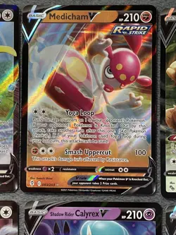 Pokemon Cards V Lot Rare Holo Drampa Decidueye Kleavor Medicham Slaking Torkoal - Image 4