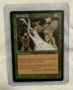 Earthcraft Tempest Enchantment Card MTG Regular MP 1997 - Image 2