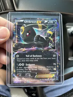 Pokemon TCG Umbreon EX 55/124 Holo Card NM Ultra Rare Fates Collide - Image 1