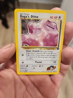 Koga's Ditto Pokemon Card Gym Challenge Set 113/132 - Image 1