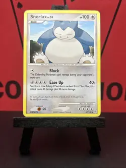 Snorlax 37/130 Pokemon Card TCG Diamond & Pearl 2007 Regular LP - Image 2