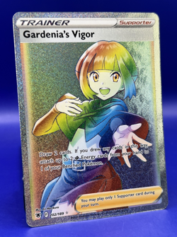 2022 Pokemon Card Astral Radiance Gardenia’s Vigor 202/189 Rainbow Rare NM - Image 2