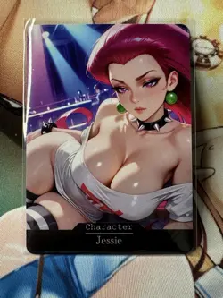Jessica Pokemon hentai Anime Doujin Waifu Custom Art Card - Image 1