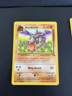 Pokemon TCG Aerodactyl, Kabutops & Hitmonlee Fossil Set Cards - Image 3