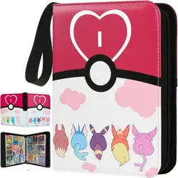 Card Binder for Pokemon Cards Holder Fits 900 Cards w/ 50 Removable Sleeves - Image 1