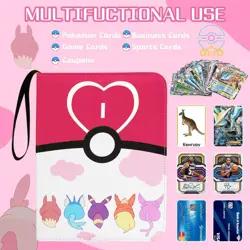 Card Binder for Pokemon Cards Holder Fits 900 Cards w/ 50 Removable Sleeves - Image 3