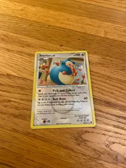 Snorlax Lv.37 33/111 Rising Rivals 2009 Holo Rare Pokemon Card - Poke Ball Stamp - Image 1