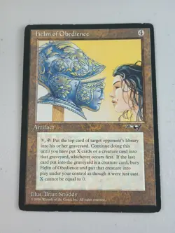 MTG Helm of Obedience Alliances Regular Reserve List Magic The Gathering MP - Image 1