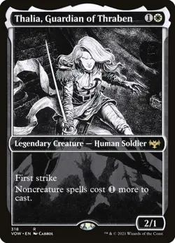 Magic the Gathering (mtg): VOW: Thalia, Guardian of Thraben (Showcase) - Rare - Image 1
