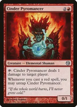 Cinder Pyromancer 1x MtG Duels of the Planeswalkers SP/NM - Image 1