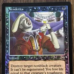 VENDETTA Foil 1999 Mercadian Masques MTG Light Play LO - Image 2