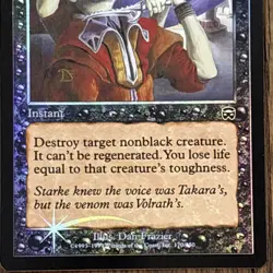 VENDETTA Foil 1999 Mercadian Masques MTG Light Play LO - Image 3
