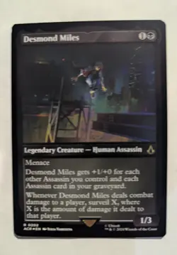 Desmond Miles (Foil Etched) Universes Beyond: Assassin's Creed Foil - MTG RARE - Image 1