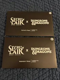 D&D: Astarion's Thirst + Karlach's Rage - MTG Secret Lair (Rainbow Foil) - Image 1