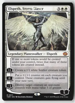 MTG - Elspeth, Storm Slayer M Tarkir: Dragonstorm 11 LP-NM - Image 1