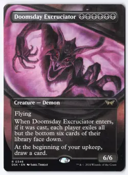 Doomsday Excruciator (Borderless) R Duskmourn: House of Horror 346 NM - Image 1
