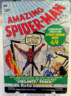 Peter Parker 0232 Amazing Spider-Man Borderless Foil Marvel’s Spider-Man SPM MTG - Image 2
