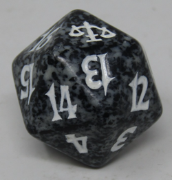 Magic the Gathering Judgment Black Spindown Dice - Image 1