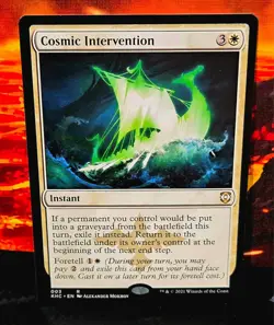 magic the gathering - Cosmic Intervention - Instant - Rare - White - Plains - Image 1