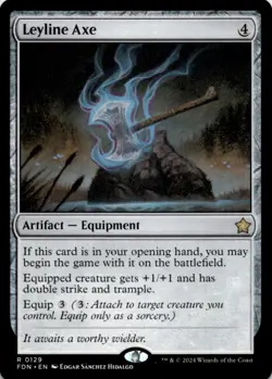 MTG Leyline Axe Normal NM Foundations Magic 129 - Image 1