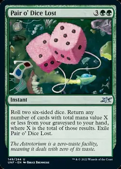 Pair o' Dice Lost - Unfinity #149/244 MTG Magic The Gathering - Image 1