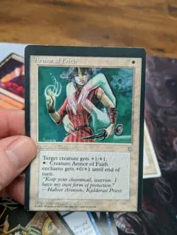 Armor of Faith Ice Age off center misprint miscut error - Image 1