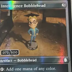 2024 MAGIC THE GATHERING INTELLIGENCE BOBBLEHEAD 073/500 #1061 SERIALIZED - Image 2