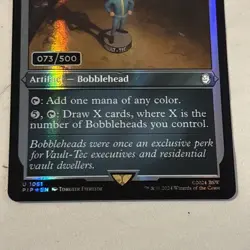 2024 MAGIC THE GATHERING INTELLIGENCE BOBBLEHEAD 073/500 #1061 SERIALIZED - Image 3