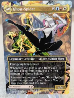 Gwen Stacy/Ghost Spider Borderless Non Foil MTG Marvel's Spider-Man #0202 Magic - Image 2