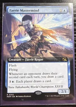 MTG Magic the Gathering Faerie Mastermind (352/548) March of the Machine NM - Image 1