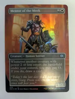 Mentor of the Meek (Borderless) Double Masters 2022 Foil - MTG RARE - Image 1