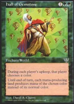 MTG Hall of Gemstone, Moderate Play, English Mirage - Image 1