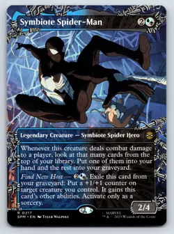 Symbiote Spider-Man (Borderless) MTG Magic the Gathering R Marvel's Spider-Man 2 - Image 1