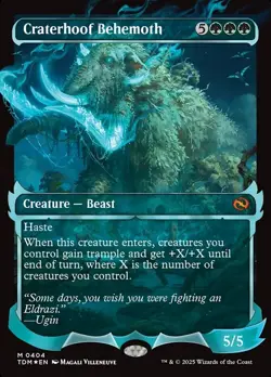 MTG Craterhoof Behemoth (Showcase) Tarkir: Dragonstorm #0404 FOIL - Image 1