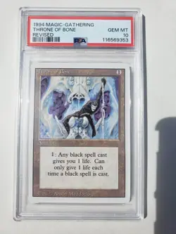 1994 MAGIC THE GATHERING REVISED THRONE OF BONE PSA 10 - Image 1