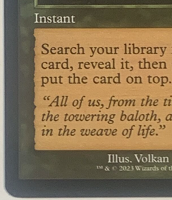 MTG Worldly Tutor Dominaria Remastered 353 Retro Border NON-FOIL, Pack Fresh! - Image 4