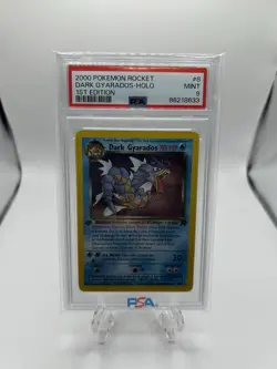 Pokemon Dark Gyarados Team Rocket 1st Edition Holo Rare #8 PSA 9 Mint 1999 - Image 1
