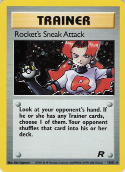 Rockets Sneak Attack Team Rocket Holo Rare - Pokemon Card - Image 1