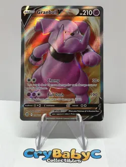 Pokemon Granbull V 159/172 Brilliant Stars Sword & Shield FULL ART - Image 1