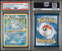 PSA 9 Blastoise Holo 2/102 Celebrations Classic Collection Pokemon 2021 - Image 3