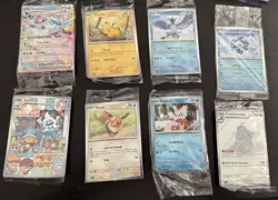 Lot (8) Pokemon 2025 Holiday Calendar Festive Stamped Promos Sealed Complete Set - Image 1