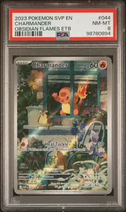 2023 Pokemon Scarlet & Violet Promo Charmander #SVP EN 044 Holo PSA 8 - Image 1