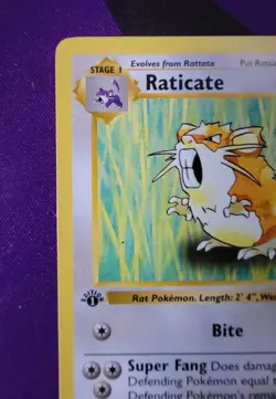 Raticate #40/102 1st Edition Shadowless Base Set Pokemon TCG - Image 3