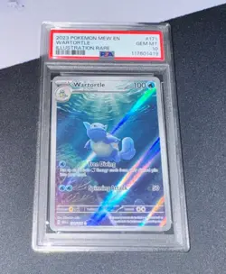 PSA 10 2023 POKEMON Scarlet Violet 151 English ILLUSTRATION RARE #171 Wartortle - Image 1