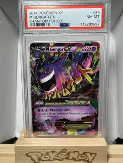 Phantom Forces 2014 Pokemon XY Mega Gengar EX PSA 8 Mint! 35/119 - Image 1