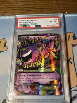 Phantom Forces 2014 Pokemon XY Mega Gengar EX PSA 8 Mint! 35/119 - Image 3